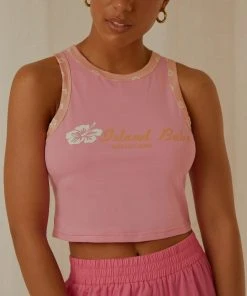 Peppermayo Exclusive Island Babe Crop - Pink