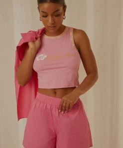 Peppermayo Exclusive Island Babe Crop - Pink