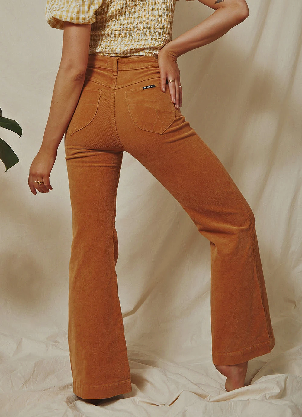 Rolla's Eastcoast Flare Pants - Tan Cord New & Most Loved 1 Rolla's Eastcoast Flare Pants - Tan Cord New & Most Loved