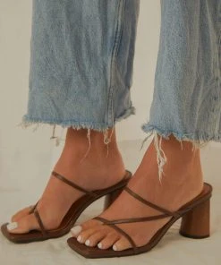 Cult Avenue New & Most Loved Willow Strappy Mule - Choc Brown