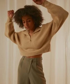 Peppermayo All I Know Knit Sweater - Beige