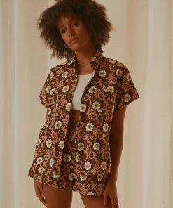 Peppermayo Exclusive Woodstock Shirt - Retro Floral