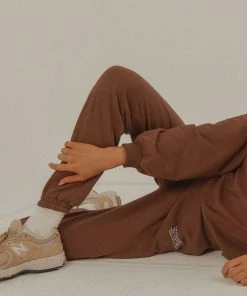 Vacancy Supply Holiday House Sweatpant - Choc Brown