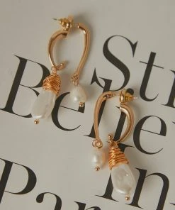 Peppermayo Into The Deep Earrings - Gold/ Pearl New Accessories