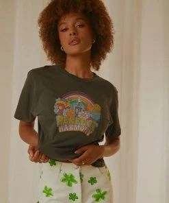 Rolla's New & Most Loved Coke Perfect Harmony Tomboy Tee - Washed Black