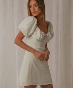 Peppermayo Exclusive San Sebastian Mini Dress - White New & Most Loved