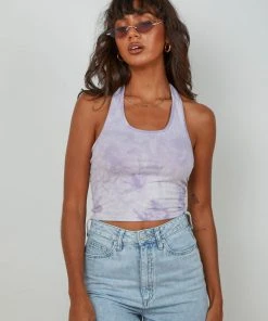 Peppermayo Comino Halter Top - Purple New Tops