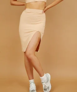 Peppermayo Good To You Ribbed Set - Beige