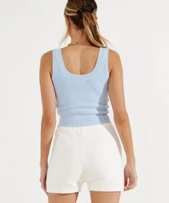 Peppermayo Sunday Morning Crop - Light Blue 9 Peppermayo Sunday Morning Crop - Light Blue