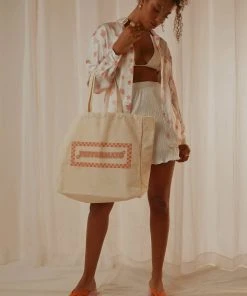 Peppermayo Exclusive New & Most Loved Peppermayo Groove City Canvas Tote - Pink