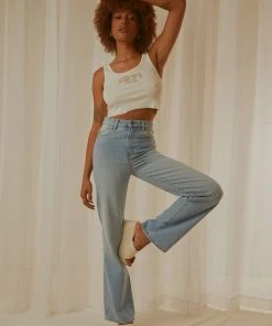 Rolla's New & Most Loved Coke 1971 Unity Crop Tank - Vintage White