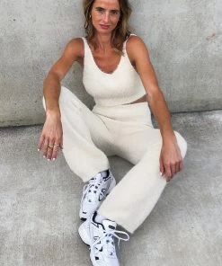 Peppermayo Ride Along Knit Crop - Cream