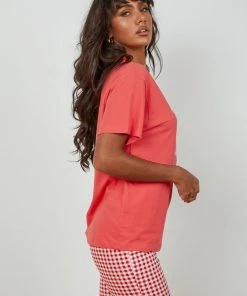 Rolla's New & Most Loved Big Prawn Tomboy Tee - Red 10 Rolla's New & Most Loved Big Prawn Tomboy Tee - Red