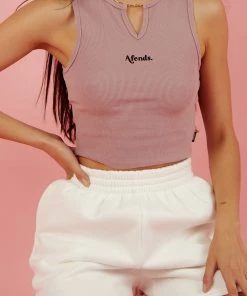 Afends Tamra Sleeveless Top - Smokey Rose