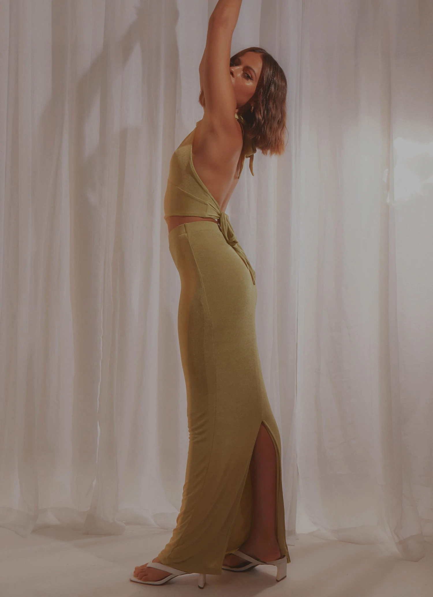 Peppermayo Exclusive New & Most Loved On Arrival Midi Skirt - Lime Green 4 Peppermayo Exclusive New & Most Loved On Arrival Midi Skirt - Lime Green