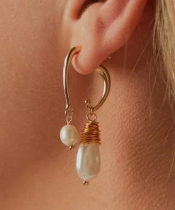 Peppermayo Into The Deep Earrings - Gold/ Pearl New Accessories
