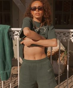 Vacancy Supply New Bottoms The Club Short - Forest Green