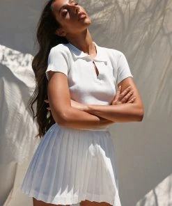 Peppermayo Exclusive No Boundaries Tennis Skirt - White