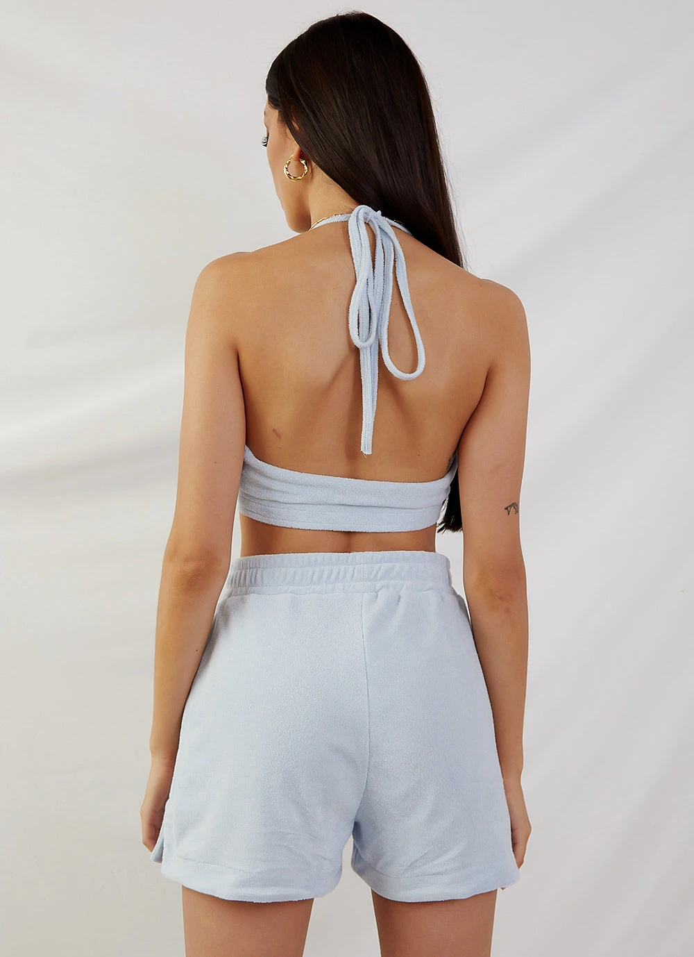 Peppermayo Exclusive New & Most Loved Positano Terry Crop - Blue 7 Peppermayo Exclusive New & Most Loved Positano Terry Crop - Blue