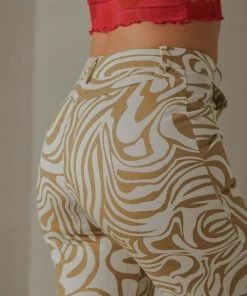 Peppermayo New & Most Loved Serena Pants - Tan Print