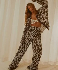 Peppermayo Exclusive 90s Muse Pants - Logo Mania