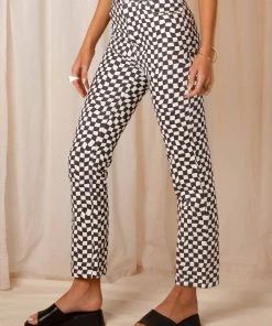Peppermayo Exclusive Electric Avenue Pants - Warped Check New & Most Loved