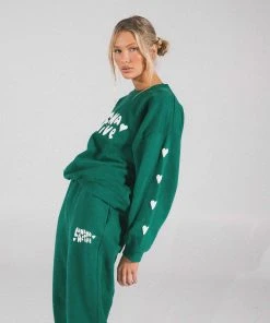 LaHana Swim Brooklyn Crewneck - Green New & Most Loved