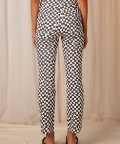 Peppermayo Exclusive Electric Avenue Pants - Warped Check New & Most Loved