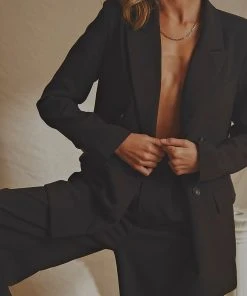 National Breast Cancer Foundation X Peppermayo New & Most Loved The Capsule Blazer - Black