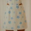 Peppermayo Exclusive New & Most Loved Springtime Picnics Mini Skirt - Blue Vista Floral