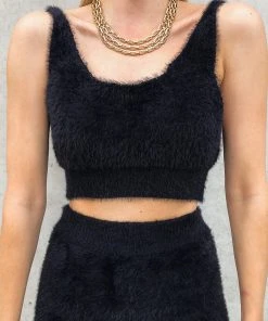 Peppermayo Ride Along Knit Crop - Black