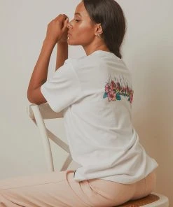 Afends Powerlines Retro Fit Tee - White