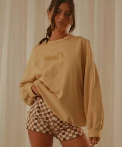 Levi's Graphic Prism Crew - Semolina New & Most Loved