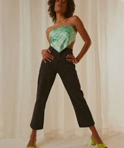 Afends New & Most Loved Shelby Organic Denim Floral Jean - Washed Black