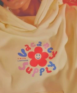 Vacancy Supply X Micke Lindebergh - Blume Hoodie - Buttercream New & Most Loved