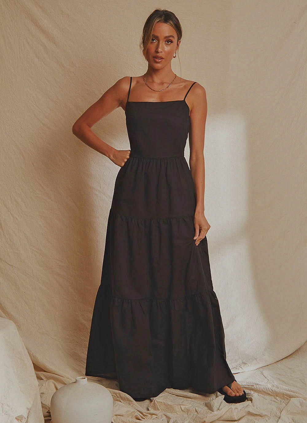 National Breast Cancer Foundation X Peppermayo New & Most Loved Havana Linen Maxi Dress - Black 3 National Breast Cancer Foundation X Peppermayo New & Most Loved Havana Linen Maxi Dress - Black