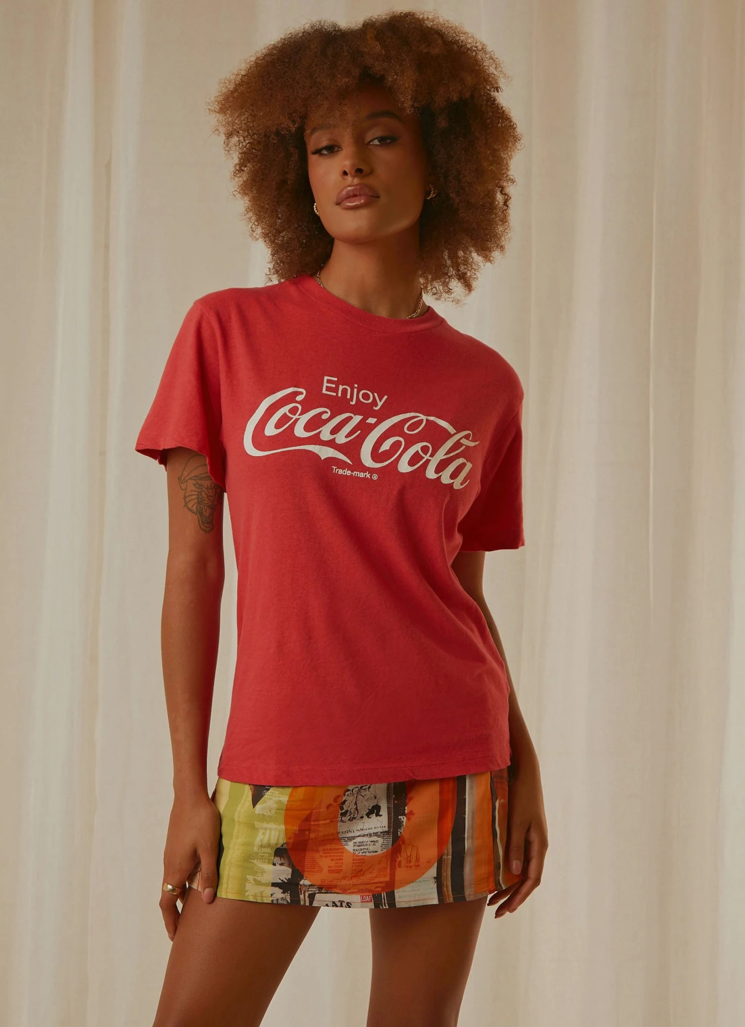 Rolla's Enjoy Coke Classic Tomboy Tee - Coke Red New & Most Loved 3 Rolla's Enjoy Coke Classic Tomboy Tee - Coke Red New & Most Loved