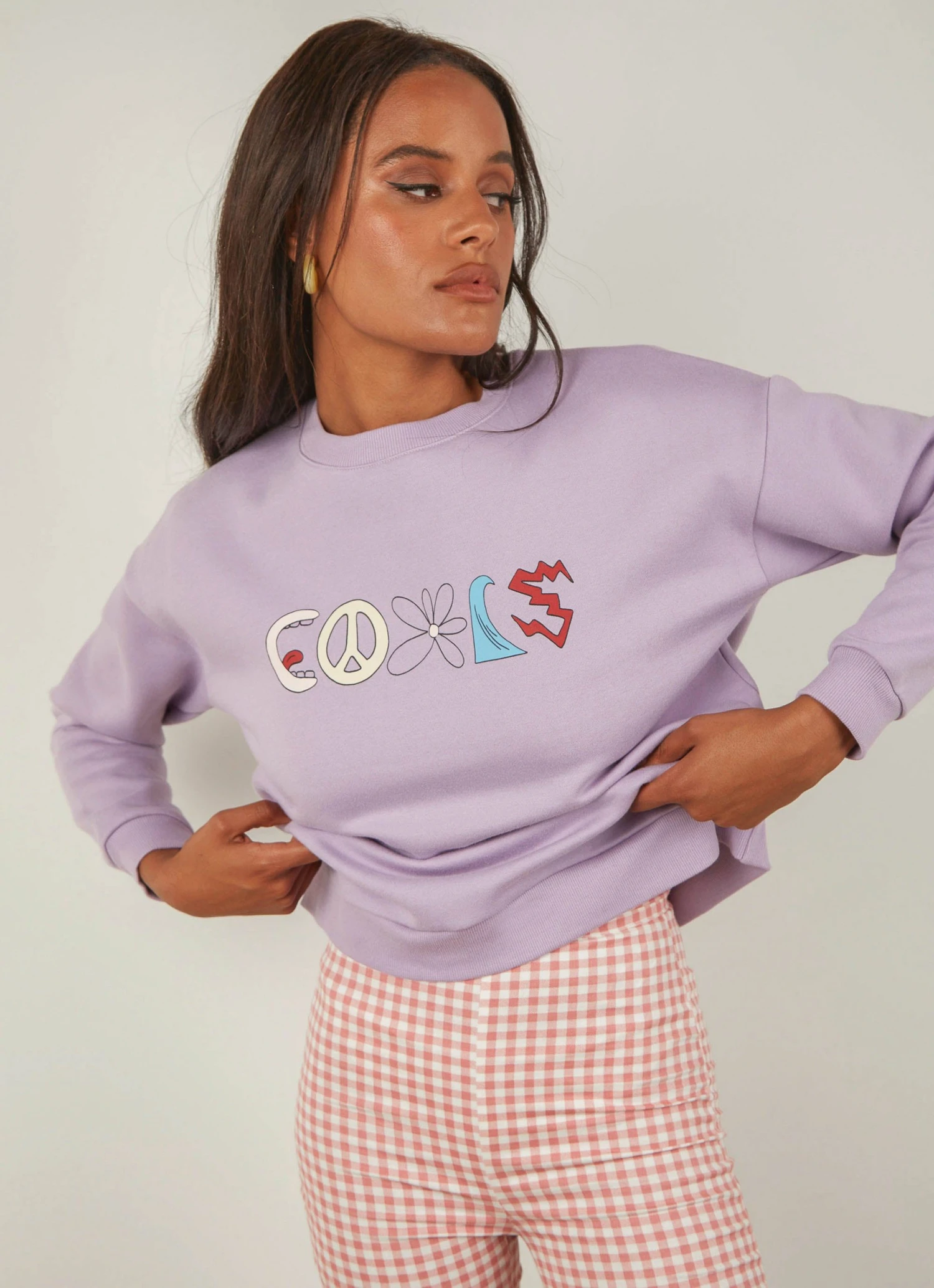 Cools Club New & Most Loved Trippy Club Sweatshirt - Lavender 2 Cools Club New & Most Loved Trippy Club Sweatshirt - Lavender