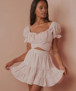 Peppermayo Horizons Mini Skirt - Pink Floral New & Most Loved