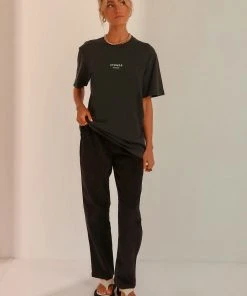 Afends New & Most Loved Premium Organic Unisex Rettro Fit Tee - Black