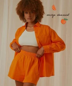 Peppermayo Exclusive Roaming Short - Tangerine