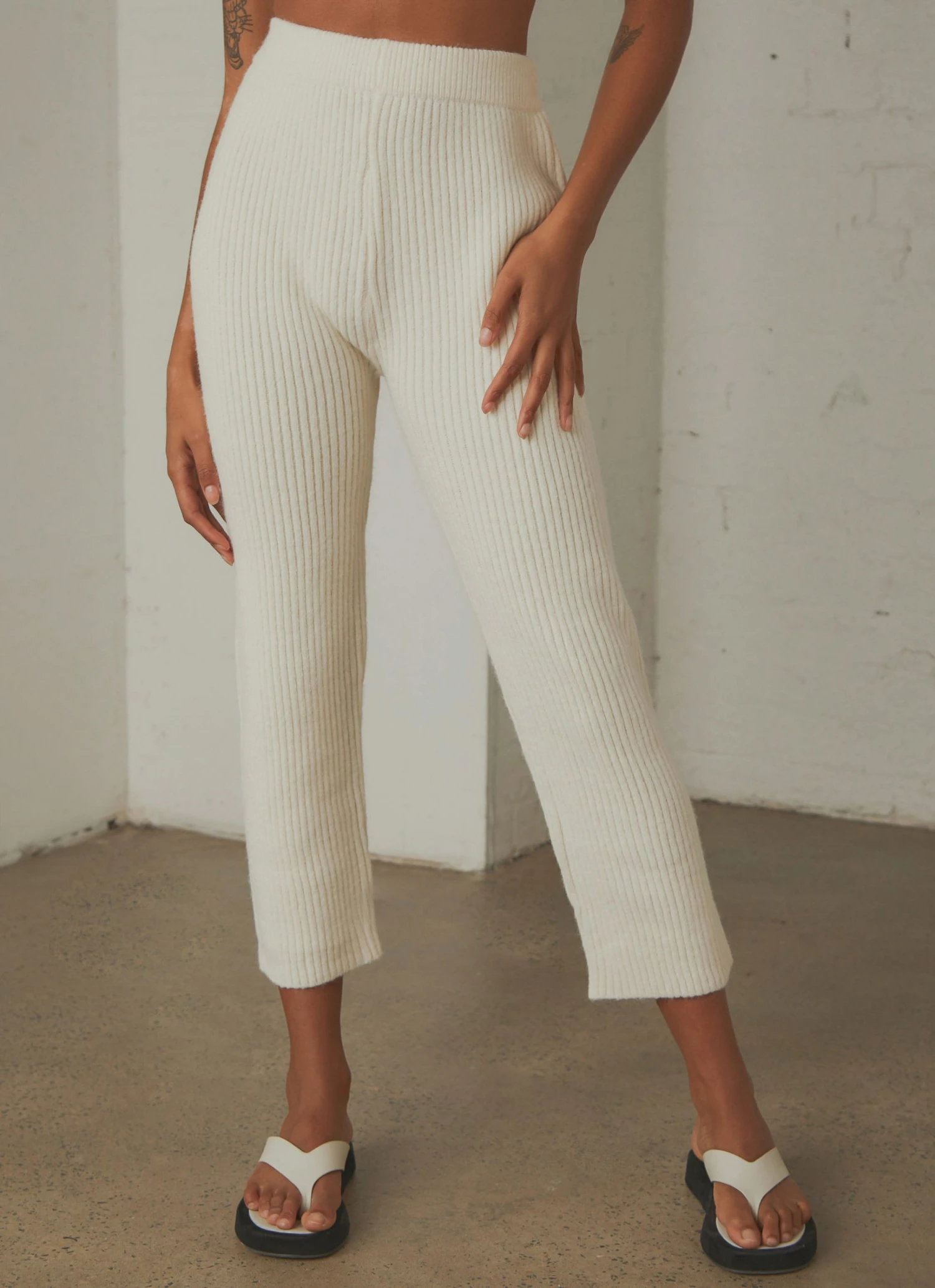 Peppermayo Jessa Knit Pants - Off White 2 Peppermayo Jessa Knit Pants - Off White