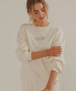 Vacancy Supply New & Most Loved Holiday House Crewneck - Coconut Milk