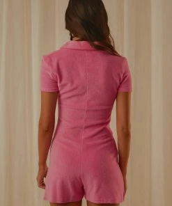 Peppermayo Exclusive Summer Club Terry Romper - Pink New & Most Loved