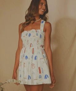 Peppermayo Exclusive European Towns Linen Mini Dress - Santorini New & Most Loved 8 Peppermayo Exclusive European Towns Linen Mini Dress - Santorini New & Most Loved