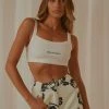 Abrand New & Most Loved A Heather Crop - White Sand