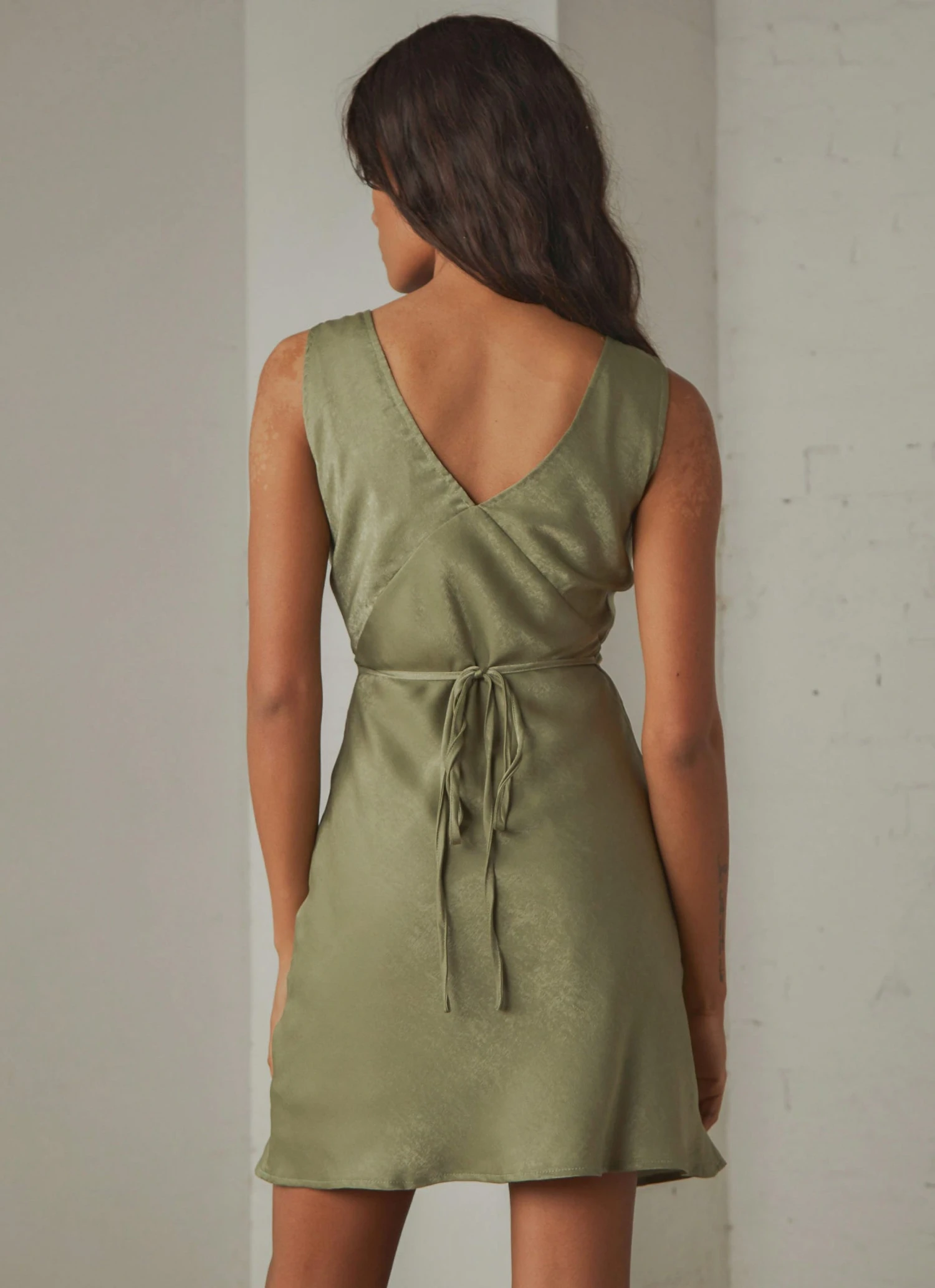 Peppermayo Exclusive Audrey Vintage Slip Dress - Khaki New & Most Loved 5 Peppermayo Exclusive Audrey Vintage Slip Dress - Khaki New & Most Loved
