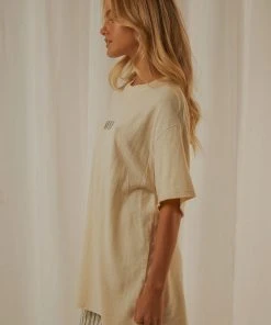 Afends Courtney Love Hemp Tee - Cream New & Most Loved