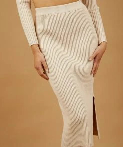Peppermayo Hailey Knit Skirt - Beige