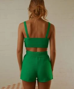 Peppermayo Exclusive New & Most Loved Remix It Knit Short - Jade Green 11 Peppermayo Exclusive New & Most Loved Remix It Knit Short - Jade Green